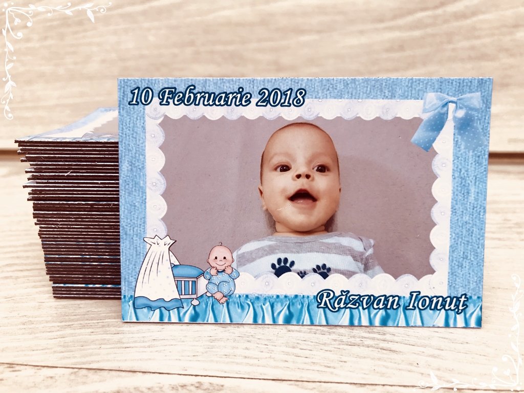 Marturii Botez Magneti Magnet Baby Blue Boy For Only 4 00