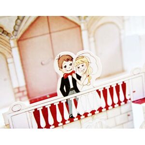 Invitatie de nunta 3D cod 32416