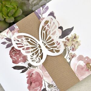 Invitatie nunta cu tematica florala cod 39611