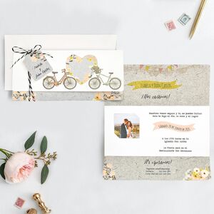 Invitatie de nunta Bicicleta 39717