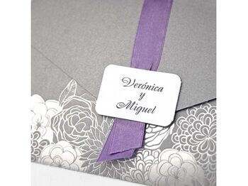 Invitatie nunta eleganta cu motive florale cod 39113