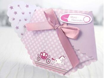 Invitație pampers roz cod 15503