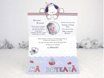 Invitație de botez marinar cod 15506