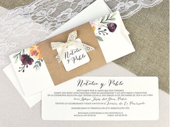 Invitatie nunta cu tematica florala 39637