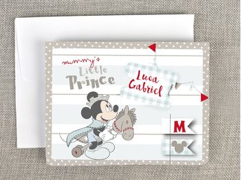 Invitatie botez 3D Mickey - micul print cod 15702