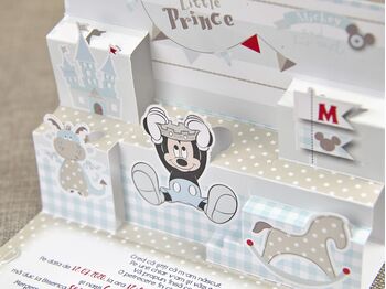 Invitatie botez 3D Mickey - micul print cod 15702