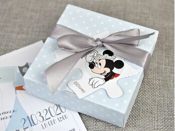 Invitatie botez cutiuta puzzle cu Mickey cod 15707