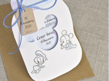 Invitatie botez biberon Baby Mickey cod 15717