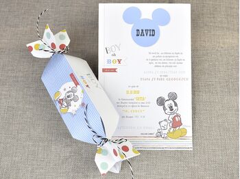 Invitatioe  botez 'Mickey bomboana' cod 15721