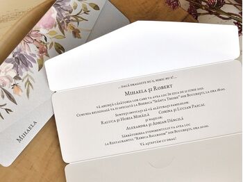 Invitatie de nunta fleur de lis cod 39765