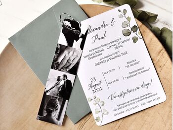 Invitatie nunta cu poze mici cod 39784