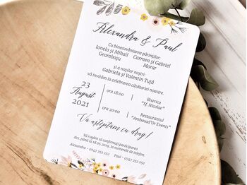 Invitatie de nunta hipster cod 39786