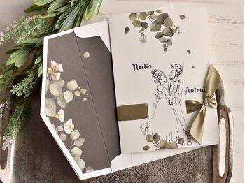 Invitatie nunta cu poza mirilor cod 39811