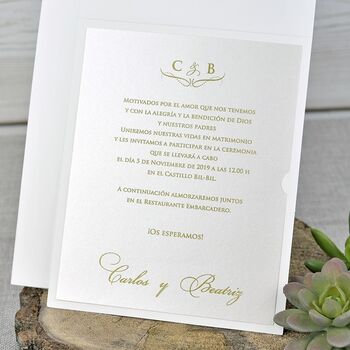 Invitatie de nunta cu modele florale cod 39321