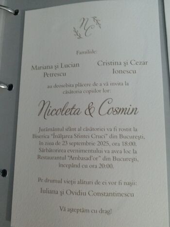 invitatie nunta sigiliu ceara cod 38740